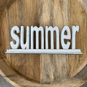 None Accents - “Summer” Home Decor Whitewashed Beach Chic Shelf None Accents - “Summer” Home Decor Whitewashed Beach Chic Shelf